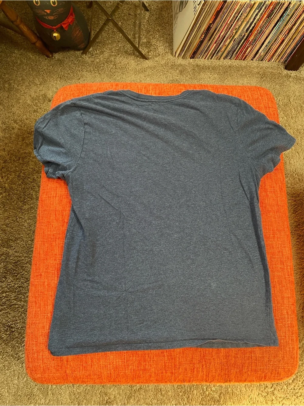 Everlane Navy Blue Front Pocket Crew Neck Cotton Short Sleeves T- Shirt - Picture 7 of 7